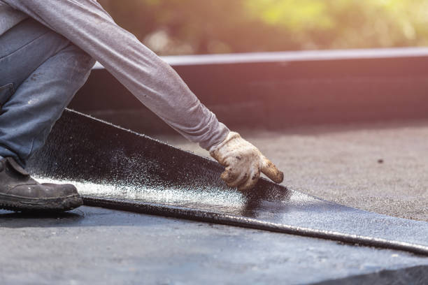 Professional Waterproofing technician working in Center Line, MI